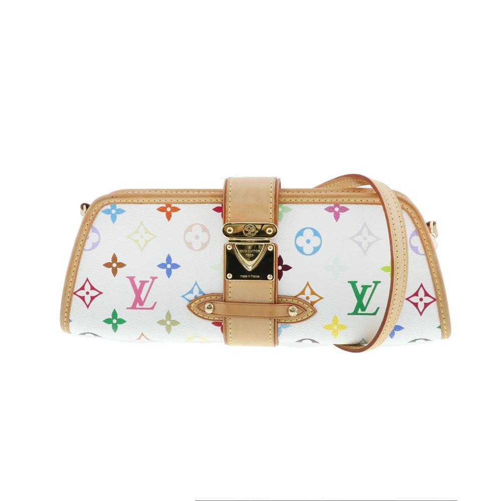 Louis Vuitton Shirley Multicolor Canvas Shoulder Bag White